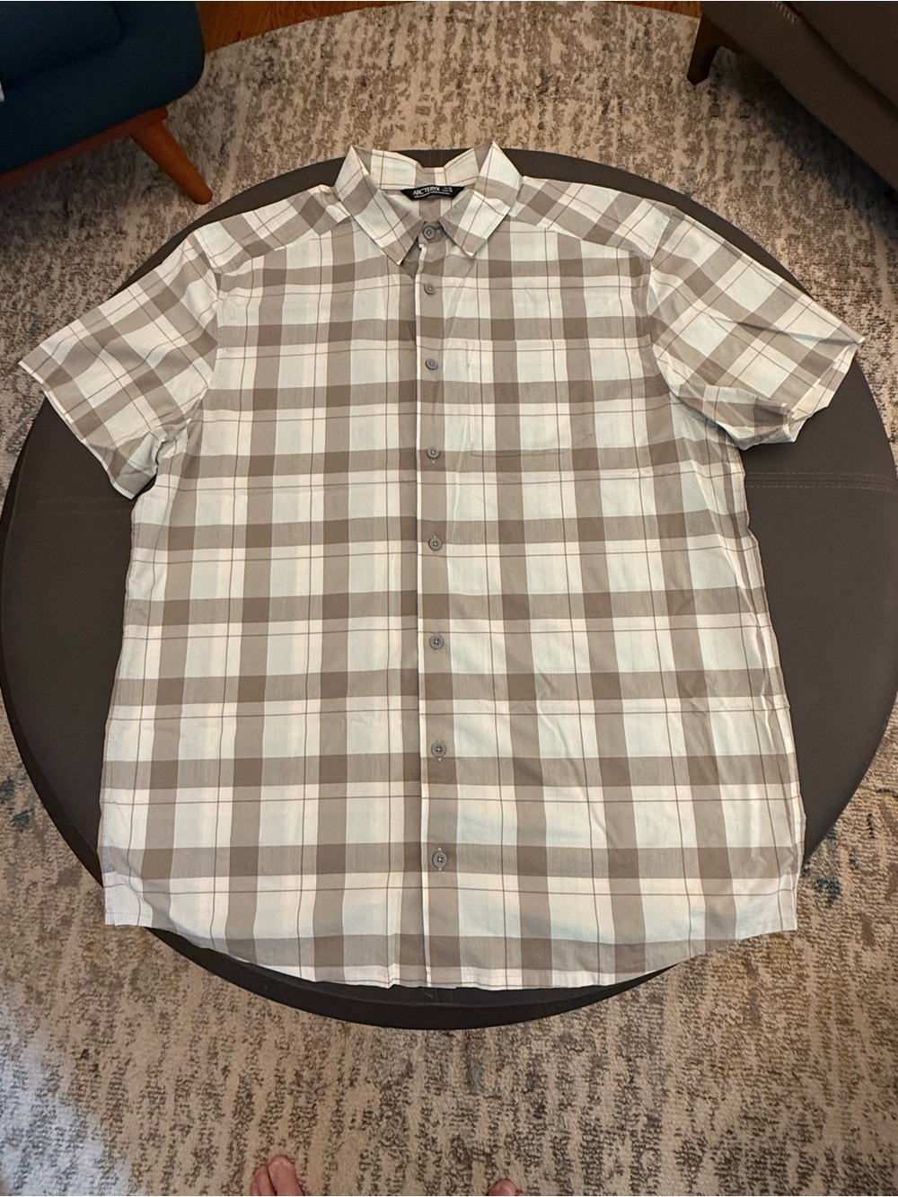 Arc’teryx Shirt Men's Large Plaid Button Up Hiking Utility XL